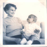 Click to enlarge:  Grandmama and Nicholas as a baby.