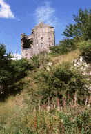 Click to Enlarge: The ruined wing from the banks of the Tweed.